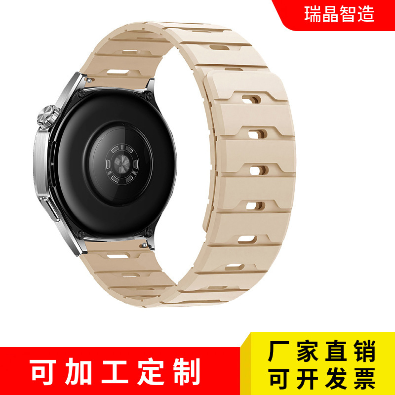 Suitable for Huawei Gt6 Pro New Silicone Watch Strap Huawei Gt5/6 Universal Magnetic Watch Strap 20/22mm