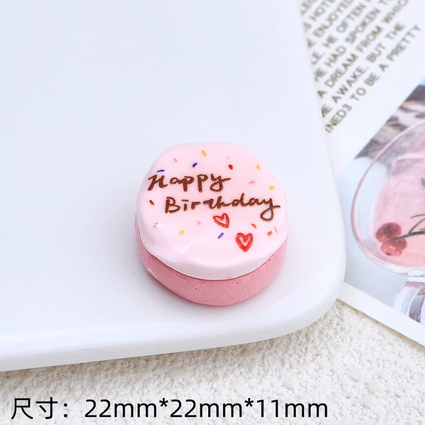 Birthday cake food-pink