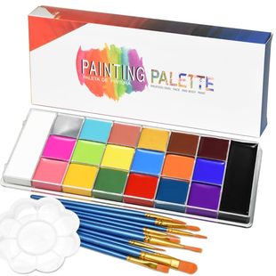 Amazon 20-Color Oil-Based Face Paint Set for Children's Face and Body Painting, Halloween Dramatic Painting Wholesale