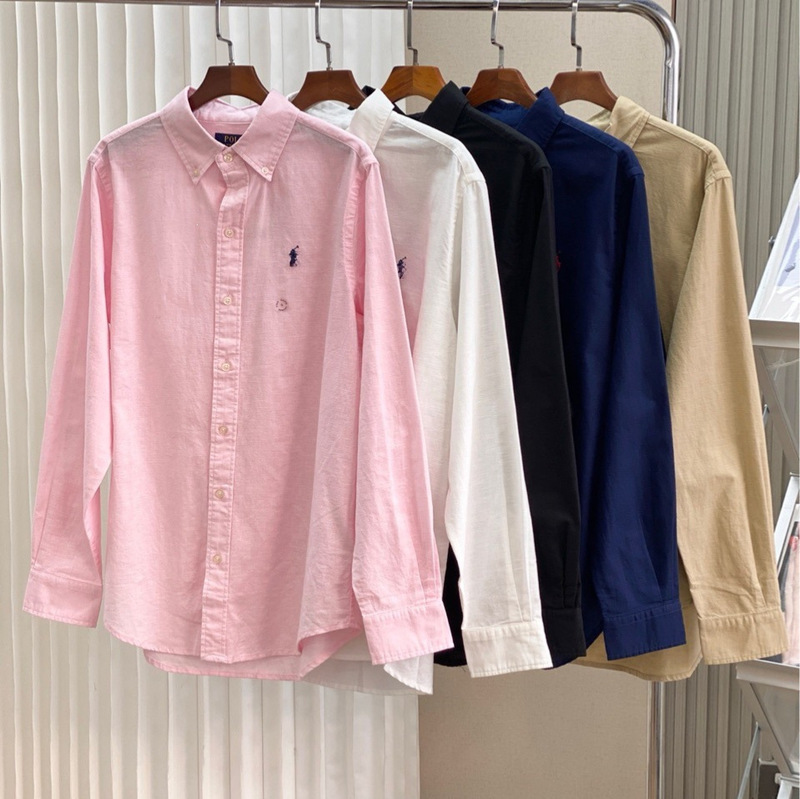 Original Imported from Indonesia, Rl Ralph Lauren Embroidered Pony Linen Women's Shirt, Versatile Casual Old Money Style Original Imported from Indonesia, Rl Ralph Lauren Embroidered Pony Linen Women's Shirt, Versatile Casual Old Money Style