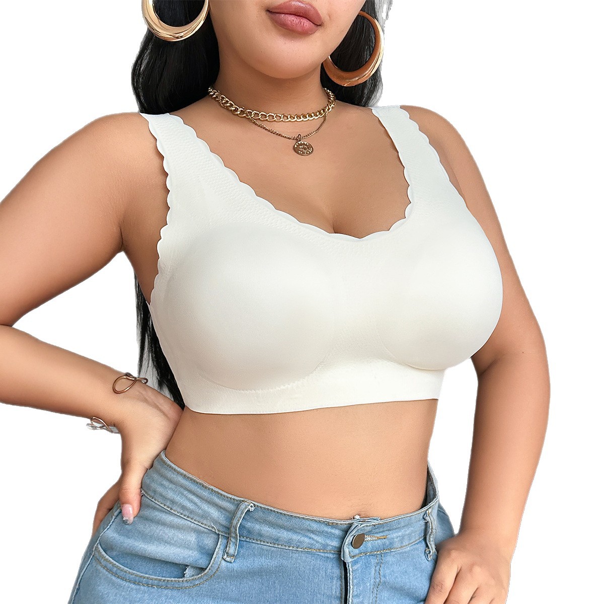 Cross-Border Hot-Selling Exclusive For Europe And America Ama Zon TE MU Xiyin Plus Size Push-Up Bra 1XL-4XL In Stock_voghion.com
