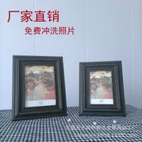 Заводское производство и продажа черной старой 4-дюймовой 6-дюймовой 7-дюймовой 10-дюймовой Фоторамки из цельного дерева, горизонтального и вертикального стола двойного назначения