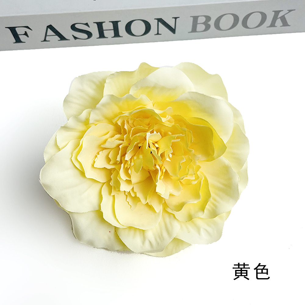 Simulación de flores de peonía estilo Tang estilo europeo Han vestido de boda decor de flores de pinzas estilo antiguo tocado camellia accesorios de fotografía diy