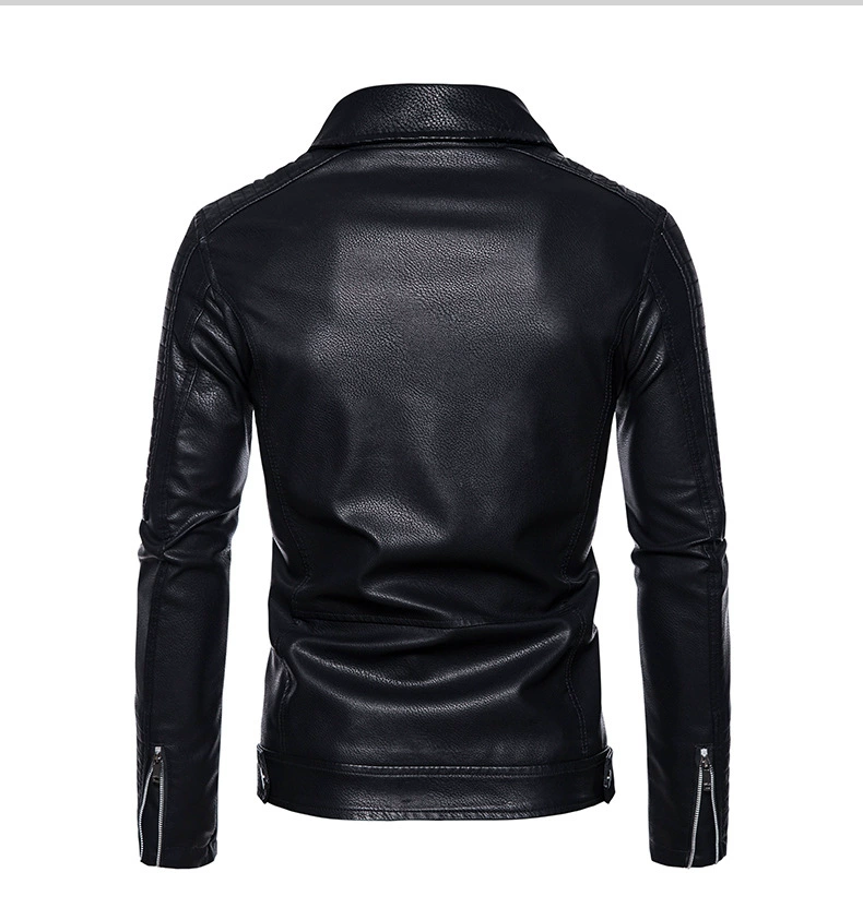 Рейбан (Rayban), ретро кожзам куртка с молнией, (跨境 торговля), панк стиль