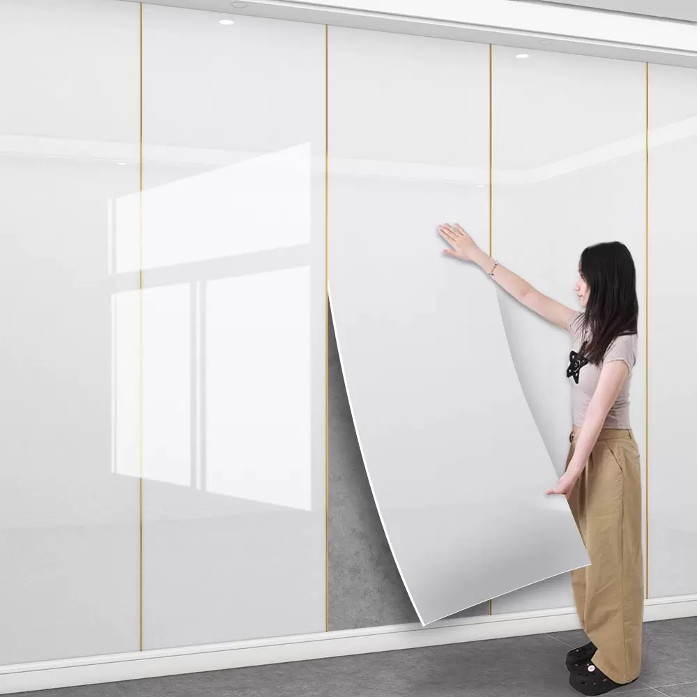 wall paper自粘仿大理石瓷砖墙贴卫生间贴纸厨房电视背景壁纸墙纸