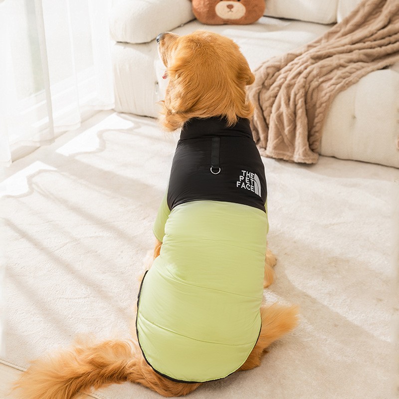 Transfronterizos de moda de color sólido fuera de tracción chaleco perros grandes perros de otoño y invierno mascotas ropa de perro al por mayor image 14