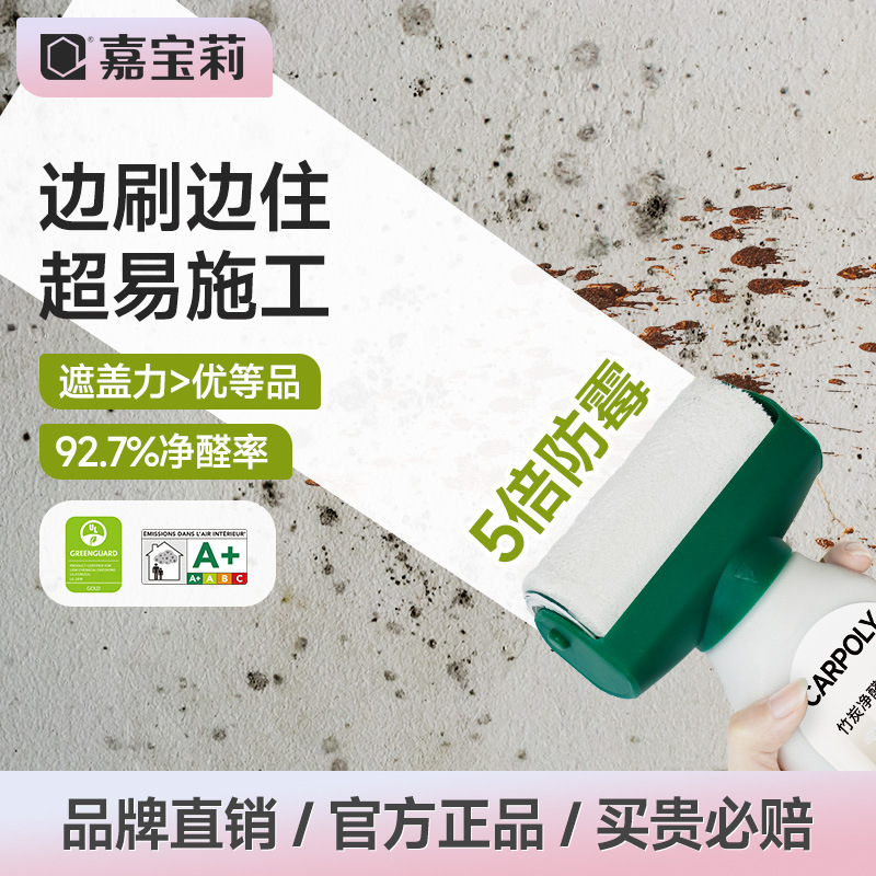 嘉宝莉滚筒漆乳胶漆室内滚刷家用去污修复腻子墙面翻新漆修补墙膏