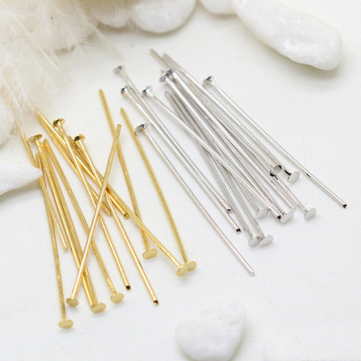 diy Accessories Color preserving thick plating 14k Golden T needle Jewelry Material Science Ping scalp Specifications Connecting needle