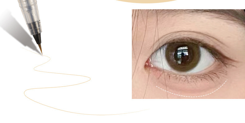 Makeup xixi Fine eyeliner pen, extremely fine, waterproof, not easy to smudge the lower eyelashes, eye shadow eyeliner liquid pen undefined