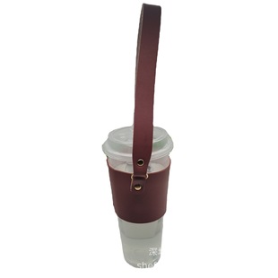 Wholesale all kinds of leather portable cup cover leather PU bag flap bag