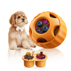 跨境外贸Pupsicle狗狗硅胶缓慢食器漏食舔食丰荣玩具球托盘磨具