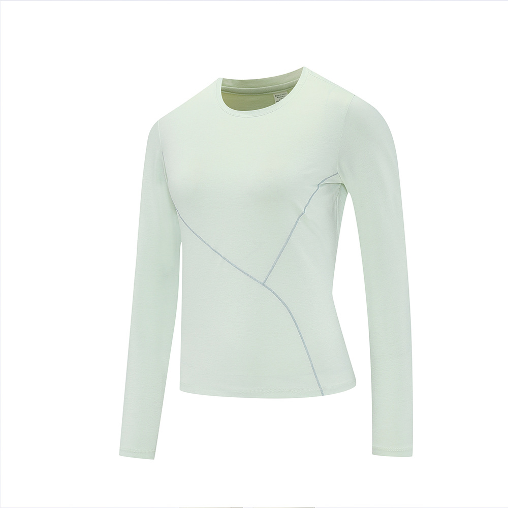 Transfronterizos Lulu otoño y invierno mujeres deportivas ociosas camisetas de manga larga ropa de moda fábrica de leggings al por mayor