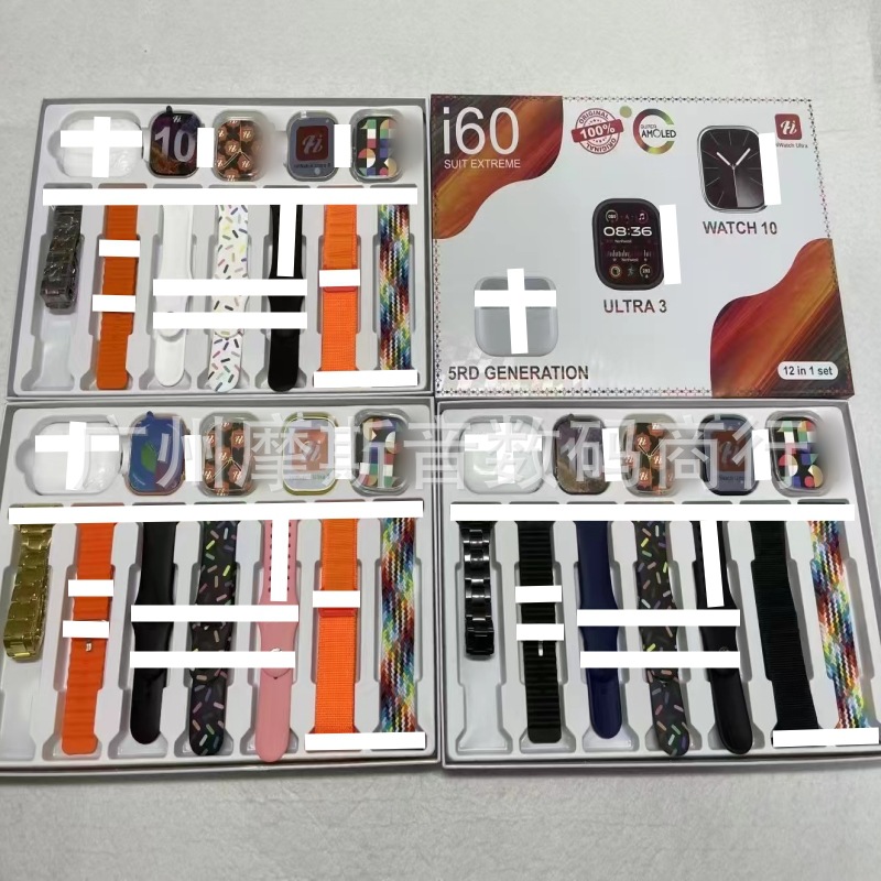 Reloj inteligente i60Suit explosivo transfronterizo, cabezal de doble cámara, batería de larga duración, auricular Bluetooth S10 Huaqiangbei Watch Set