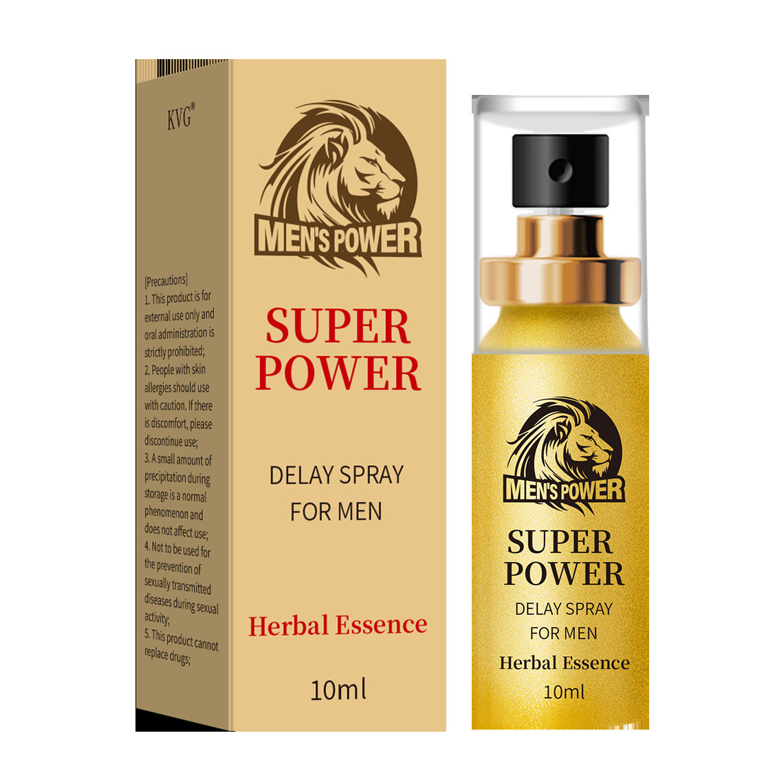 Kvg Men's Spray, Fully English-Labeled, Cross-Border Foreign Trade Men's Spray, Private Care Products for Adults, Source Factory