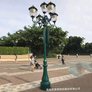 定制欧式庭院灯双头灯笼户外防水小区花园别墅景观灯照明路灯厂家