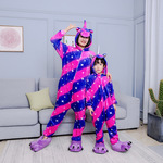 Отцовство сиамский домой Одежда полоса семья фиолетовый домой мать и дочь общий фланель отцовство сиамский пижама