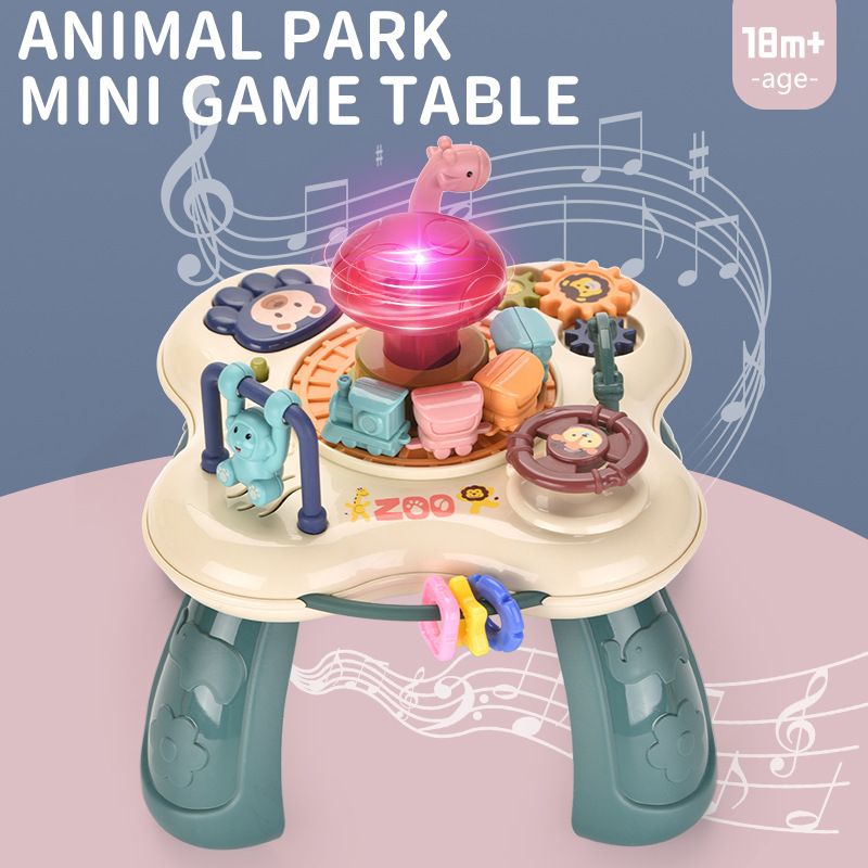Multifunctional Game Table for Infants and Young Children, Early Education Music Enlightenment, Baby Animal Paradise, Children's Learning Table Toys Multifunctional Game Table for Infants and Young Children, Early Education Music Enlightenment, Baby Animal Paradise, Children's Learning Table Toys