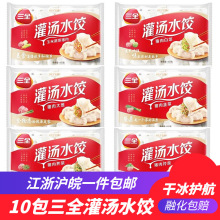 10包三全灌汤水饺 白菜/韭菜/荠菜速冻饺子方便速食食品蒸饺煎饺