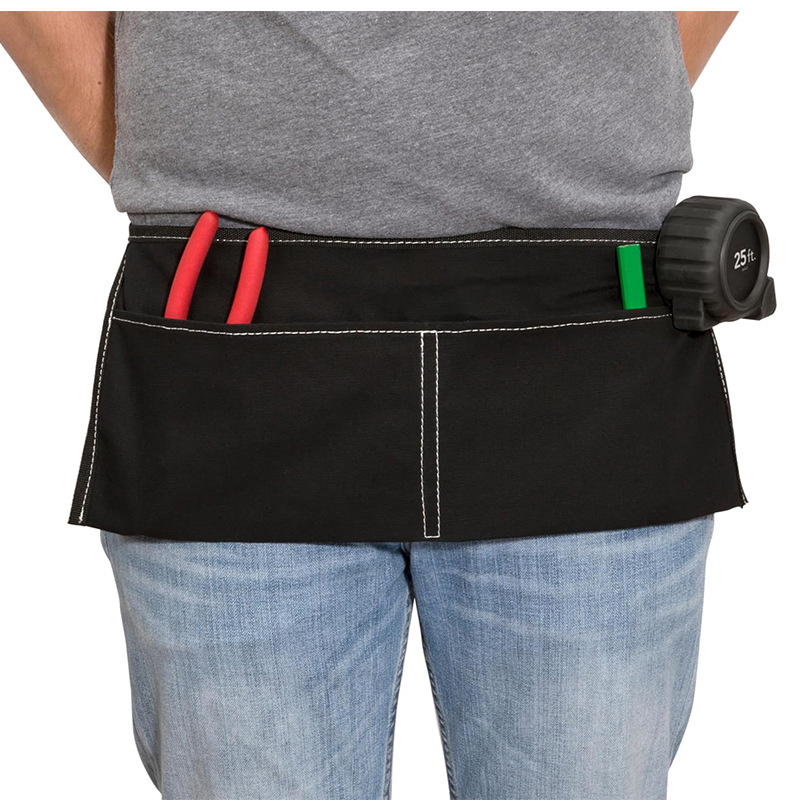 Comercio exterior transfronterizo Oxford delantal tela logotipo personalizado bolsas de cintura multifuncionales al aire libre delantal corto fabricante de busto al por mayor