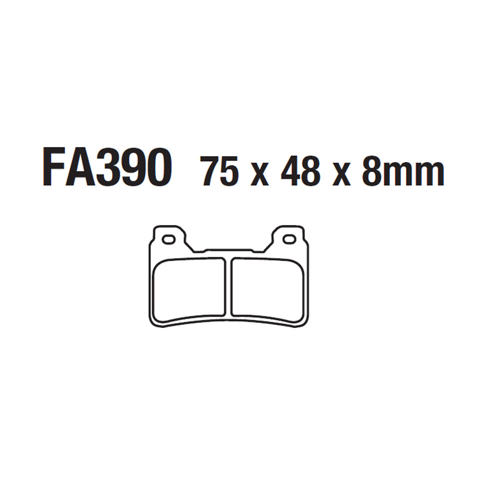 Motorcycle Disc Brake Pads Fa390 Suitable for Honda Cbr 600 Vfr 800