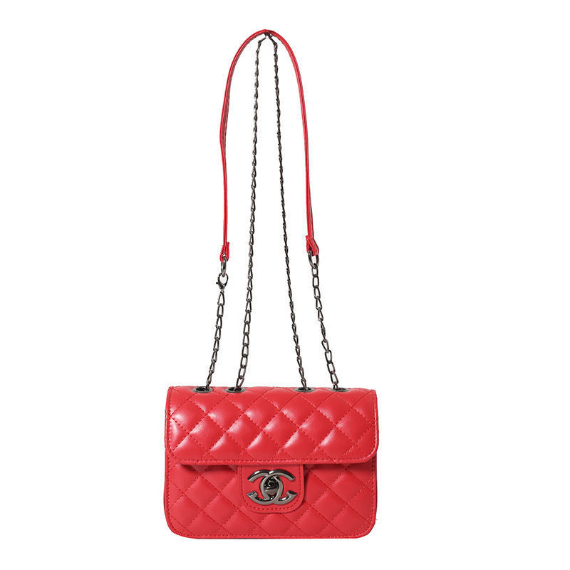 Bolso de Mujer de Lujo Ligero, Nuevo Modelo 2026, Bordado, Acolchado, con Cadena, de Hombro y Cruzado, Bolso Cuadrado Pequeño para Mujer
