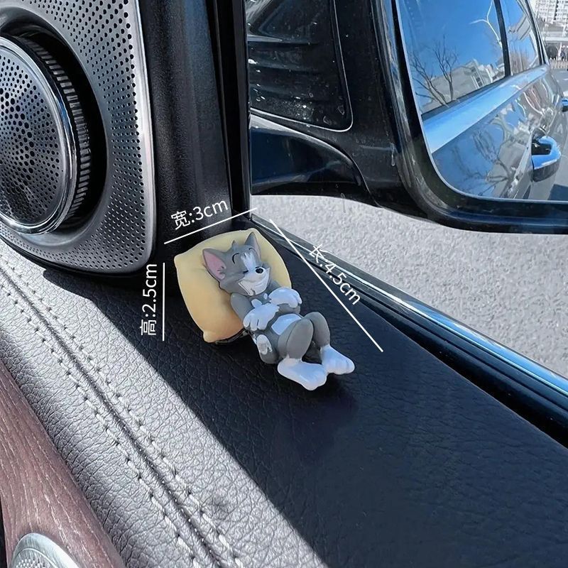 装飾品トムとジェリーのデスクトップ車の装飾品かわいい装飾品人形ジェリーカートゥーントム送料無料|undefined