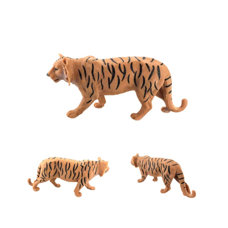 Juguetes Infantiles de Animales Realistas del Zoológico del Tigre, Modelo de Animal, Desarrollo Cognitivo, Ayuda Educativa para Niños y Niñas de 3 Años, Transfronterizo