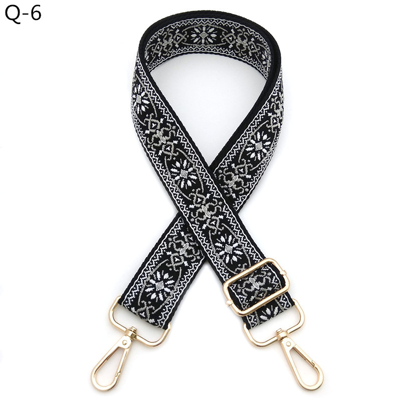 82g Weight Bag Strap Bag Accessories Type Spring Ring Trigger Clasp Closure Clasp Closure Type 1 Piece Quantity Casual, Daily Occasion Polyester Material Geometric Pattern Elegant, Ethnic Style Style 1 Piece Polyester Geometric Spring Ring Trigger Clasp Closure Bag Strap 9