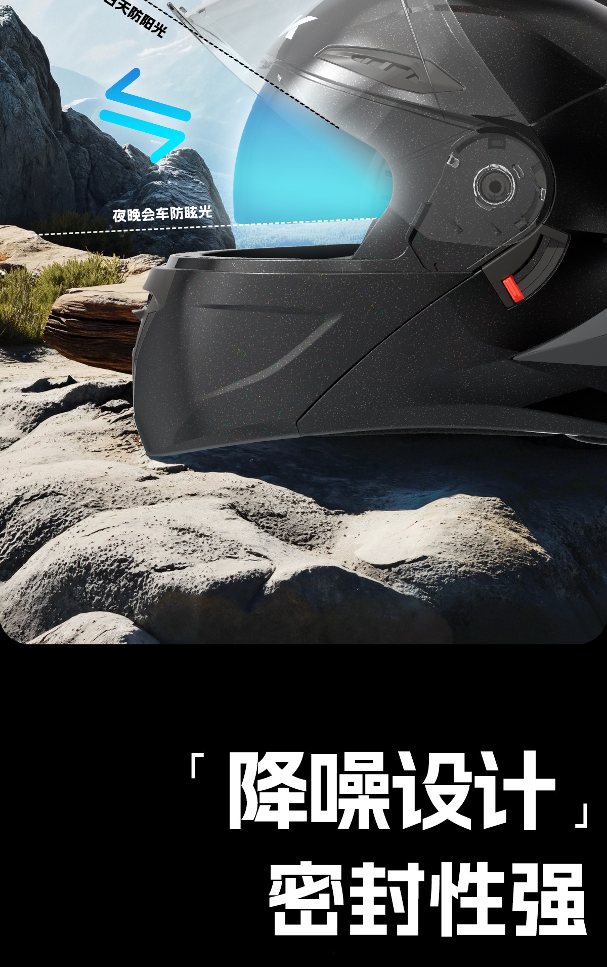 Kexiaoyou Motorcycle Helmet Full-Face Helmet for Men and Women, Suitable for All Seasons, Anti-Fog, 3C Certified Riding Safety Helmet