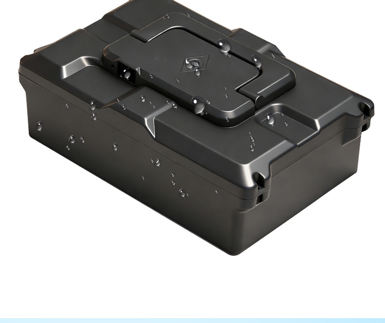 Electric Vehicle Small Grape Battery Box 48V12A Lead-Acid Battery Box Thickened Waterproof Portable Battery Universal Protective Case