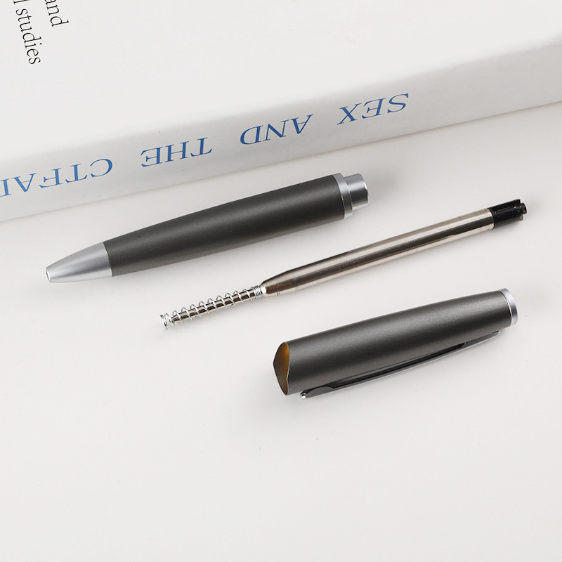 Fabricante de bolígrafo de regalo comercial de metal impresión publicitaria de alta calidad de textura esmerizada grabación de bolígrafo de metal