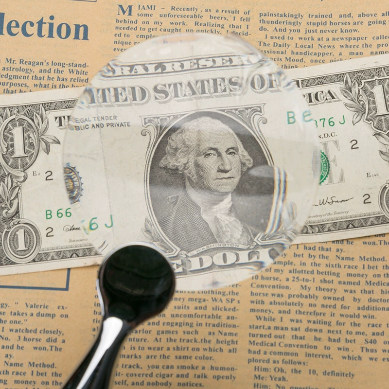 Увеличительное стекло высокой мощности оптическая линза цинковый сплав Гальваническая ручка Безрамная HD портативный Заводская поставка