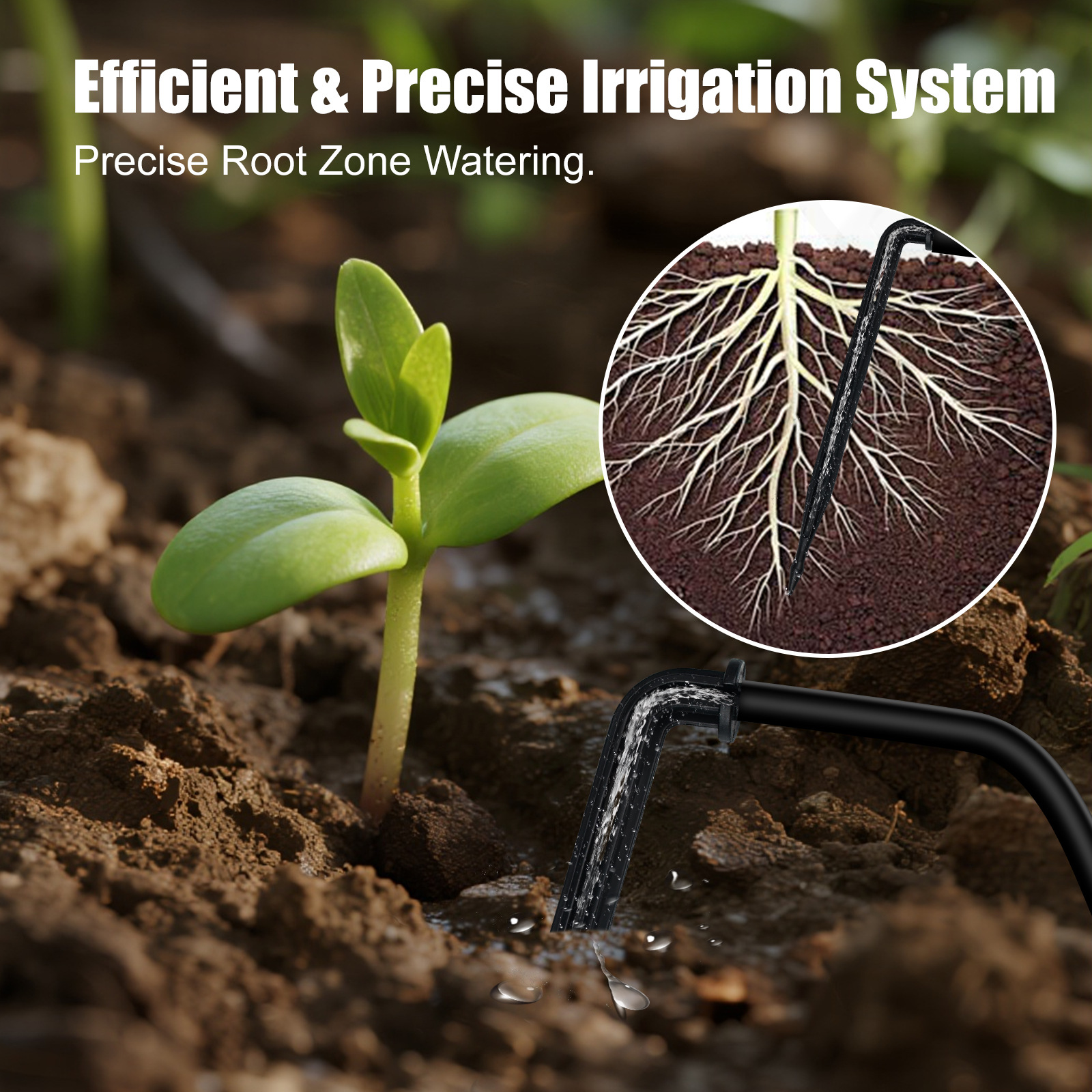 Solar Powered Flower Drip Irrigation System For Garden And Balcony_voghion.com