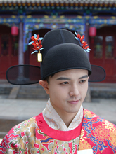 ✅明制缠花乌纱帽考工令汉服手工中式新郎官帽子古风官帽状元帽