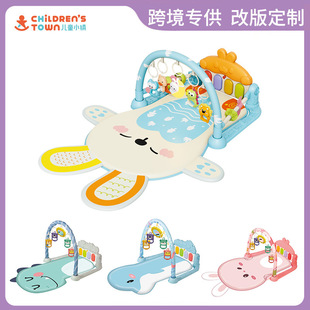 Cross-border New Baby Toy Fitness Rack 0-1 Year Old Baby Music Foot Piano Fitness Machine Climbing Mat with Shape