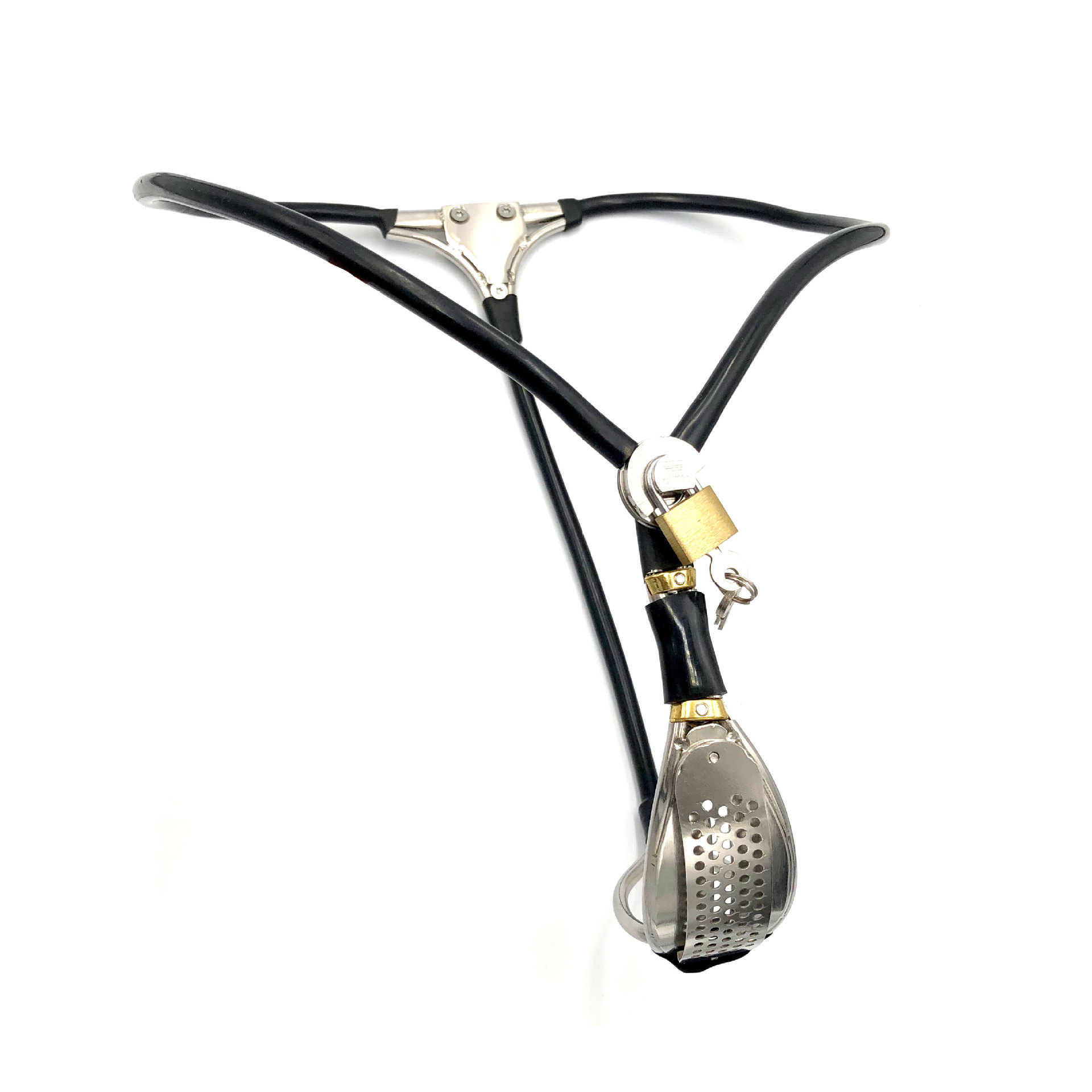 新款全调节女用纯贞隐形贞操带黑色3