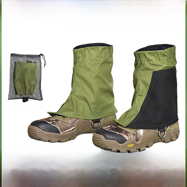 Canvas foot cover outdoor men's and women's hiking short leg Guard Foot cover hiking waterproof desert dust-proof leg cover
