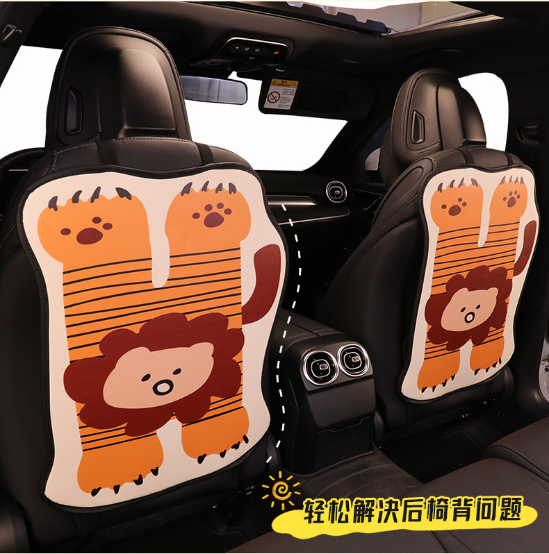 Green Crocodile Seat Back Anti-Kick Pad Children's Rear Seat Protection Pad Anti-Dirty Pad for Car Interior Rear Wear Protection