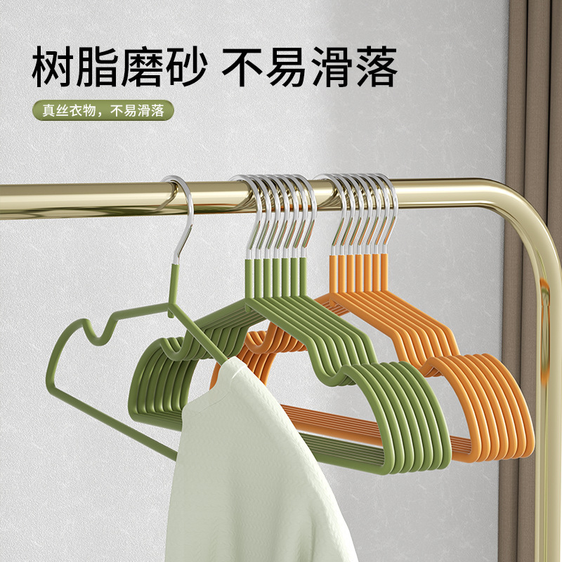 成人加粗无痕防滑衣架树脂防滑晾晒挂衣撑子阳台晾晒家用挂衣专用|undefined