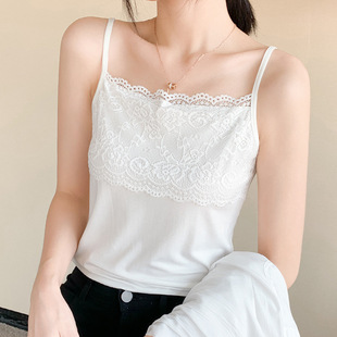 Summer lace tank top, fitted top with cups, comfortable breathable base body-friendly underwear, sewn from modal, backless