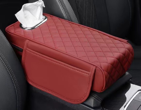 Universal – Armrest box pad Armrest Box Pad - red