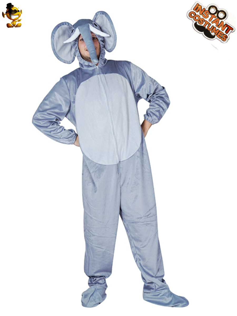 Adulto de los hombres lindo elefante traje de fiesta de Halloween juego de rol traje de rendimiento de escenario image 1