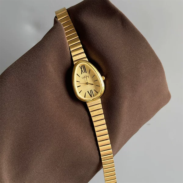 Gogoey 2025 New Hot-Selling Snake Head Watch High-End Bamboo Strap Women's Quartz Watch Cross-Border Wholesale