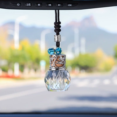 car decoration crystal perfume bottle – Car hanging - pineapple-pendant-empty-bottle