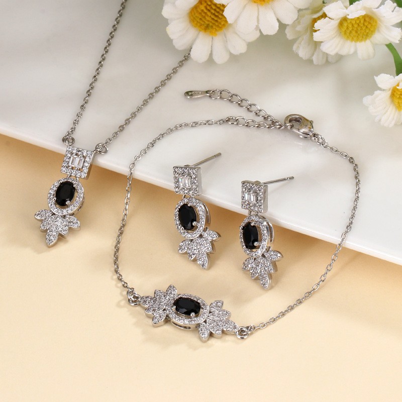 fashionable retro square pendant with zircon