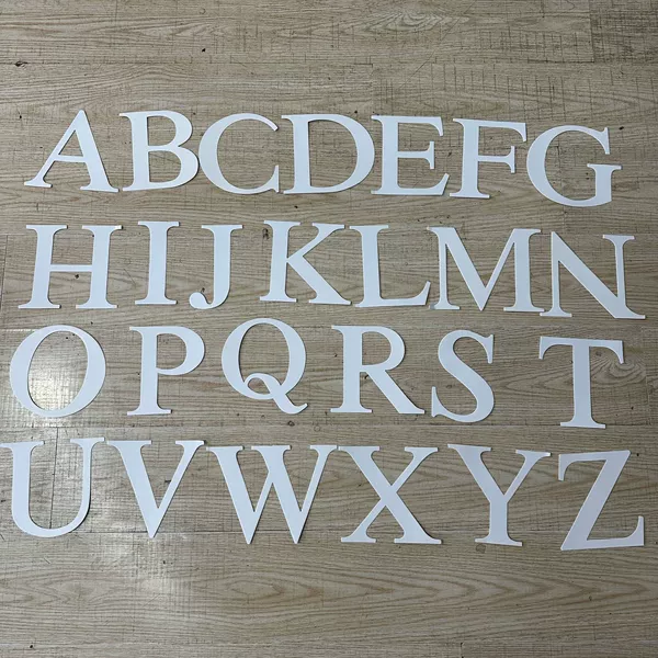 White box, letter A