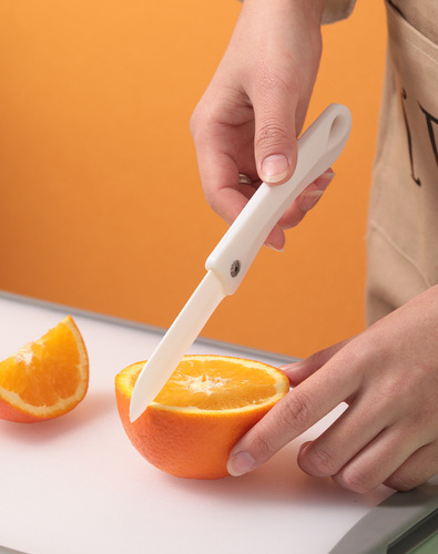 Japanese ceramic fruit knife melon fruit knife peeling knife foldable ceramic knife paring knife creative portable knife