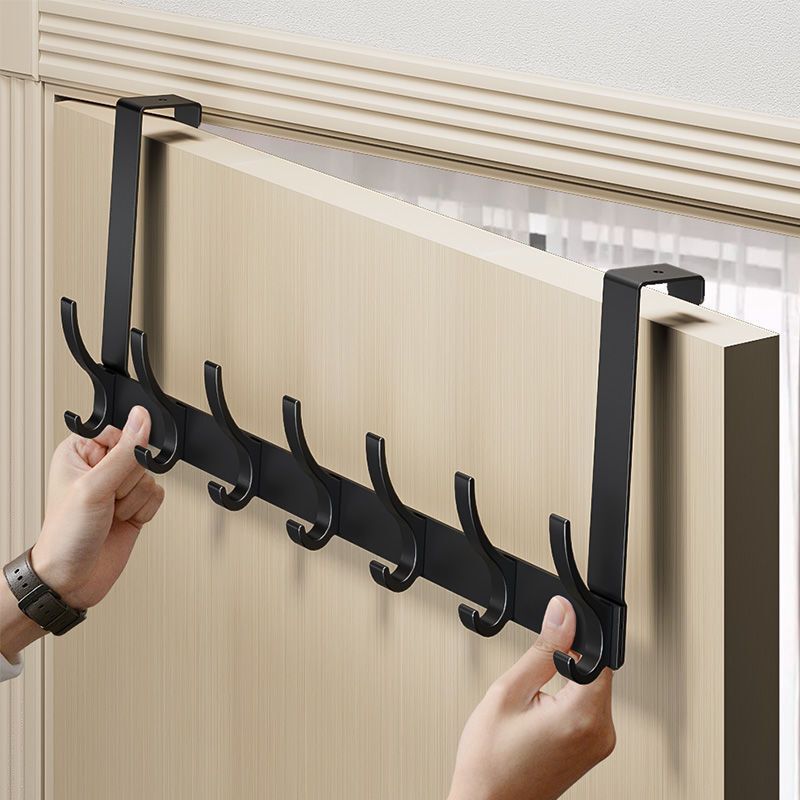 Over-The-Door Hook Clothes Rack for Bedroom, No-Drill, Traceless Door-Back Storage Clothes Hanger Coat Hook