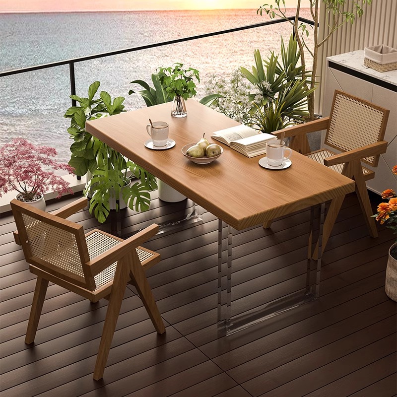 인기상품 추천 : 0.8m 티테이블 + 등나무의자_2