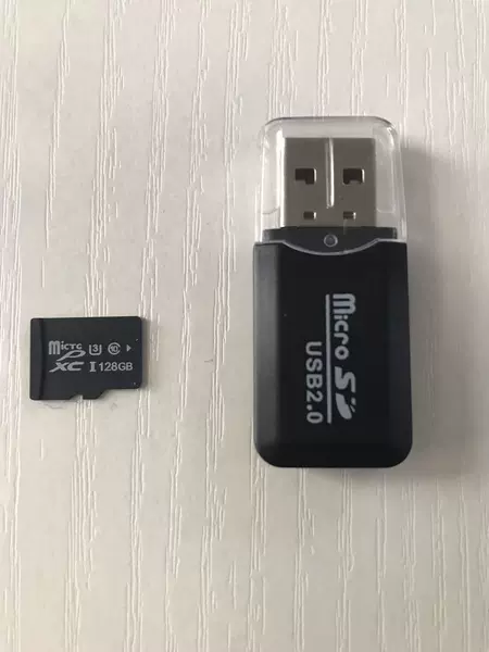 128GB card+delivery card reader
